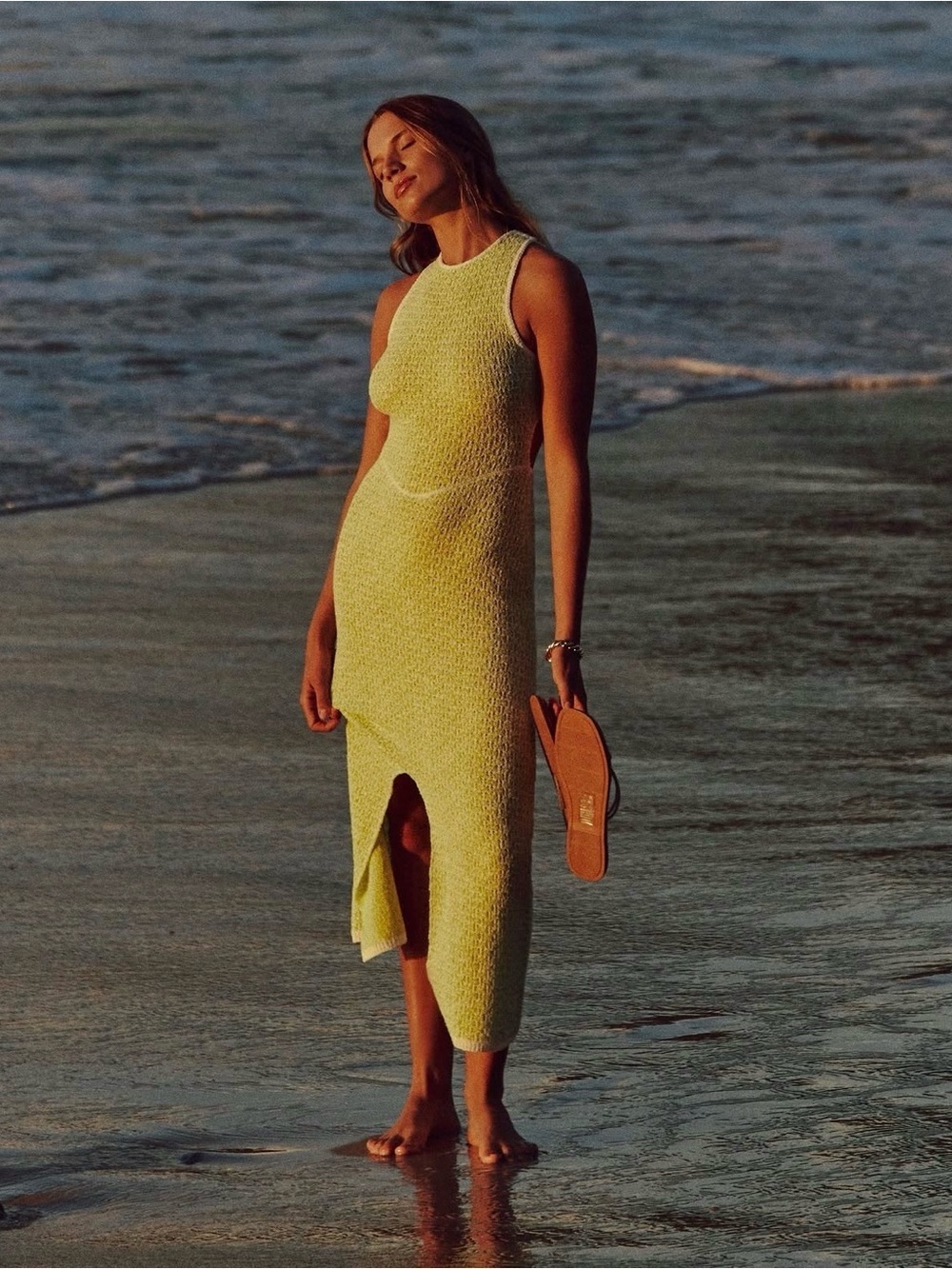NWOT FREE PEOPLE Mindy Backless Sweater Midi Dress 🥥🌴